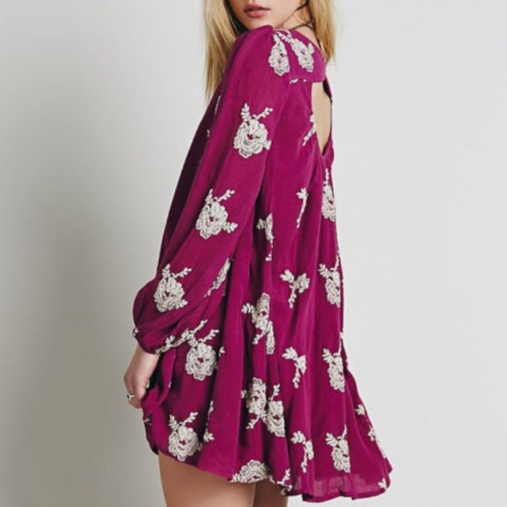 Free People | Austin Dress | Magenta | size M